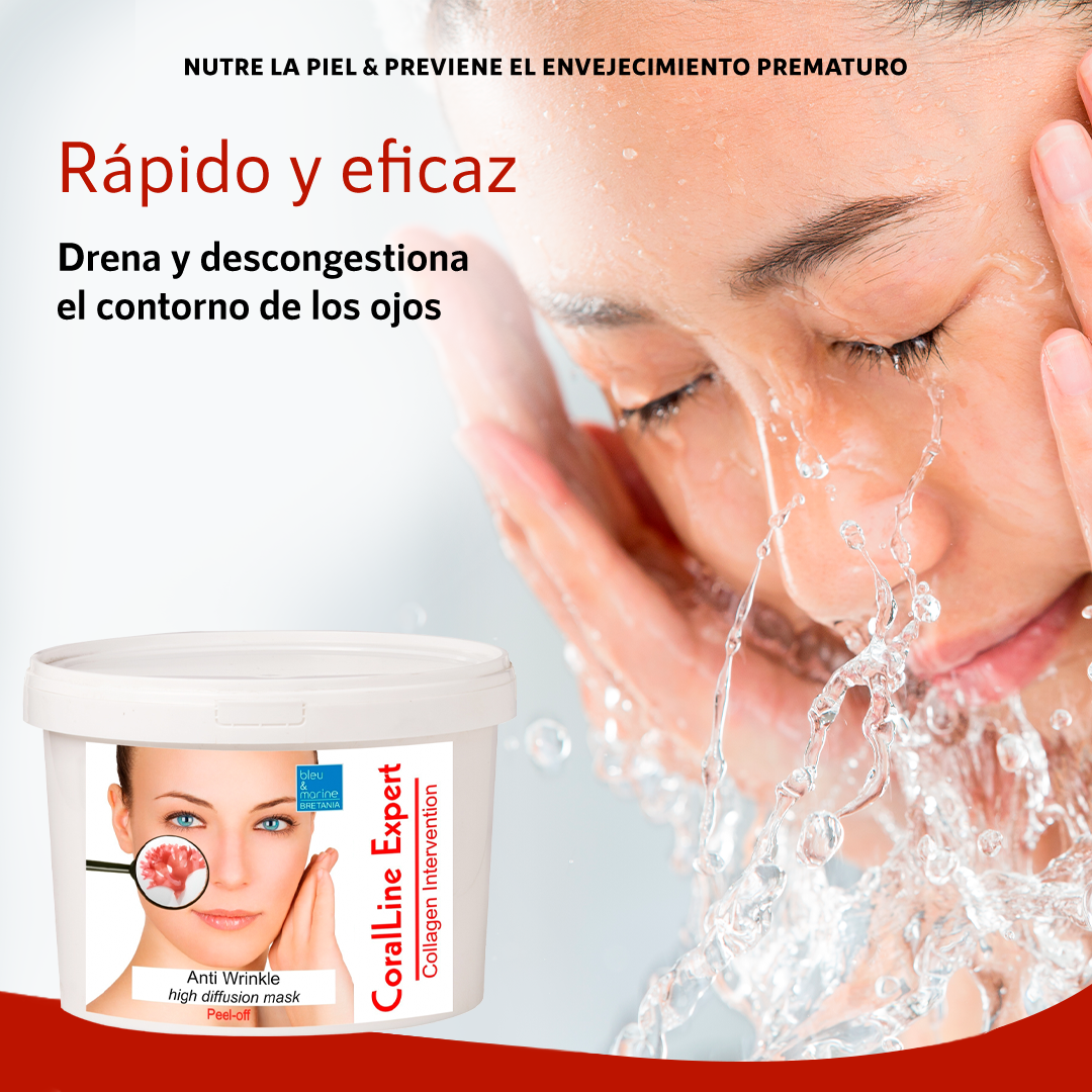 Mascarilla Profesional Antiarrugas Antipolución con Algas Rojas CoralLine - Imagen 5