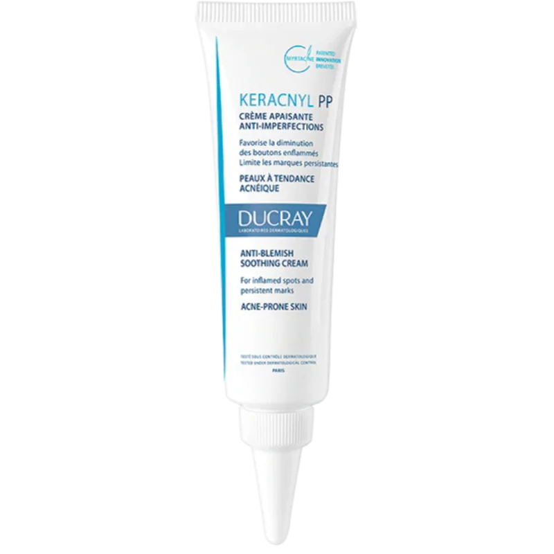 Ducray Keracnyl PP, Crema Facial Calmante Anti-Imperfecciones 30 ml